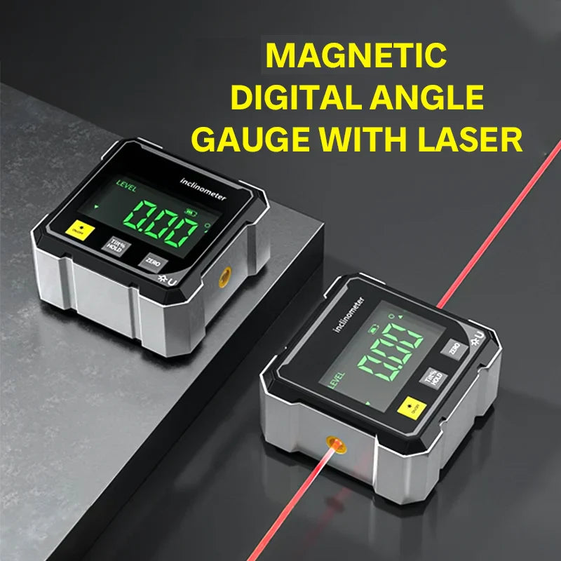 2026 Hot Sale 40% OFF💥Magnetic Digital Angle Finder with Electronic Laser