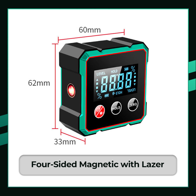 2025 Hot Sale 40% OFF💥Magnetic Digital Angle Finder with Electronic Laser