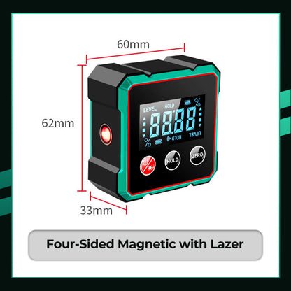 2025 Hot Sale 40% OFF💥Magnetic Digital Angle Finder with Electronic Laser