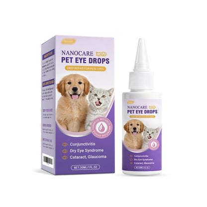 Pet Eye Drops Gentle Care for Cats and Dogs, Cleans Tears, Tear Stains, Eye Discharge, and Secretions