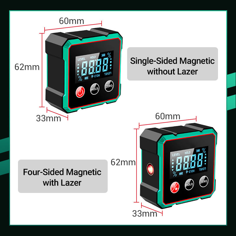 2025 Hot Sale 40% OFF💥Magnetic Digital Angle Finder with Electronic Laser