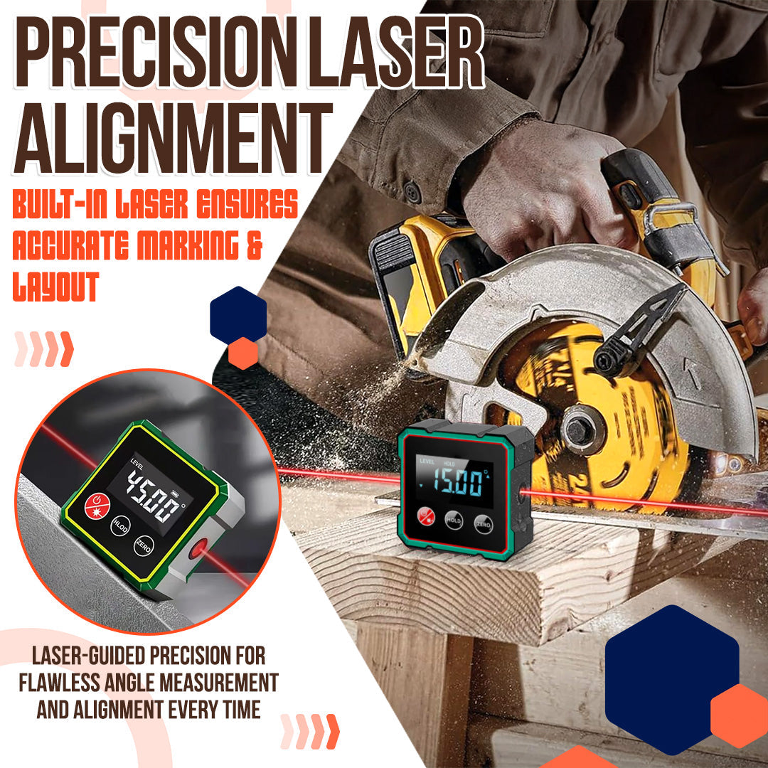 2025 Hot Sale 40% OFF💥Magnetic Digital Angle Finder with Electronic Laser