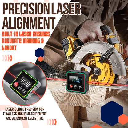 2025 Hot Sale 40% OFF💥Magnetic Digital Angle Finder with Electronic Laser