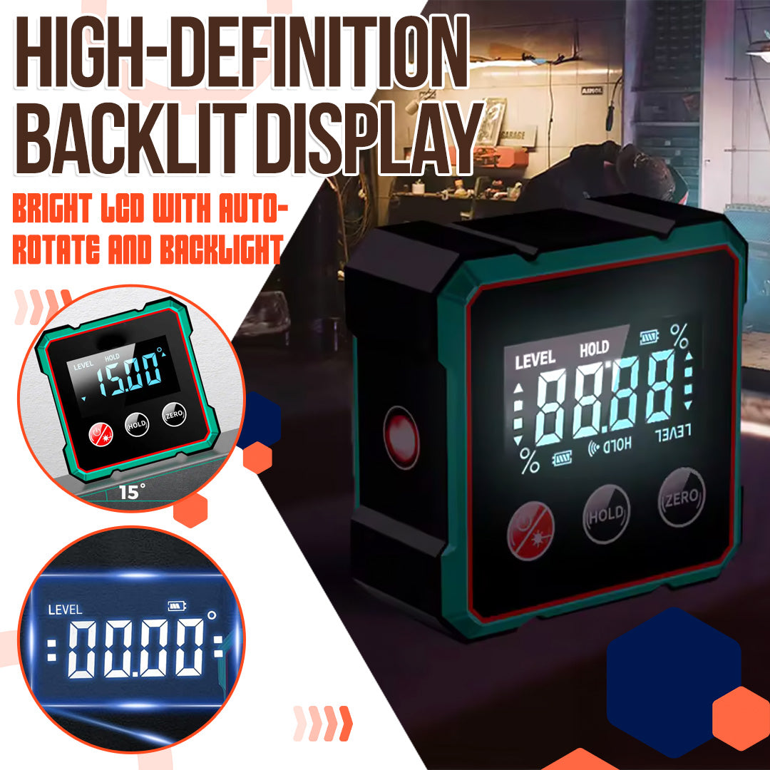 2025 Hot Sale 40% OFF💥Magnetic Digital Angle Finder with Electronic Laser