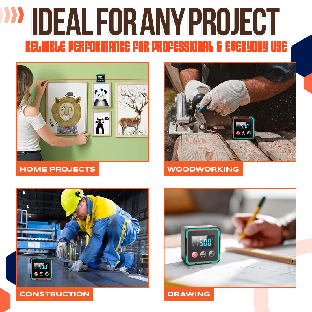 2025 Hot Sale 40% OFF💥Magnetic Digital Angle Finder with Electronic Laser