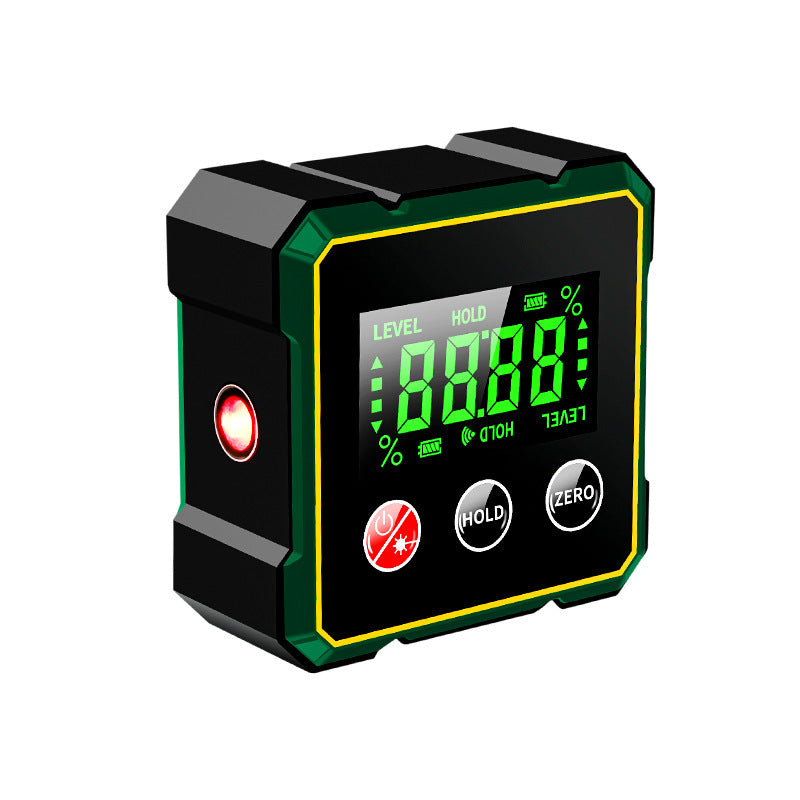Magnetic Digital Angle Finder With Electronic Laser Gauge Protractor Inclinometer Level Magnets Level Ruler Angle Slope