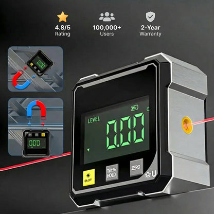 2026 Hot Sale 40% OFF💥Magnetic Digital Angle Finder with Electronic Laser