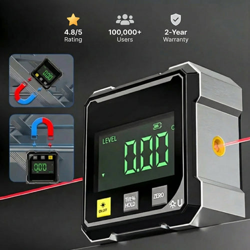 2026 Hot Sale 40% OFF💥Magnetic Digital Angle Finder with Electronic Laser